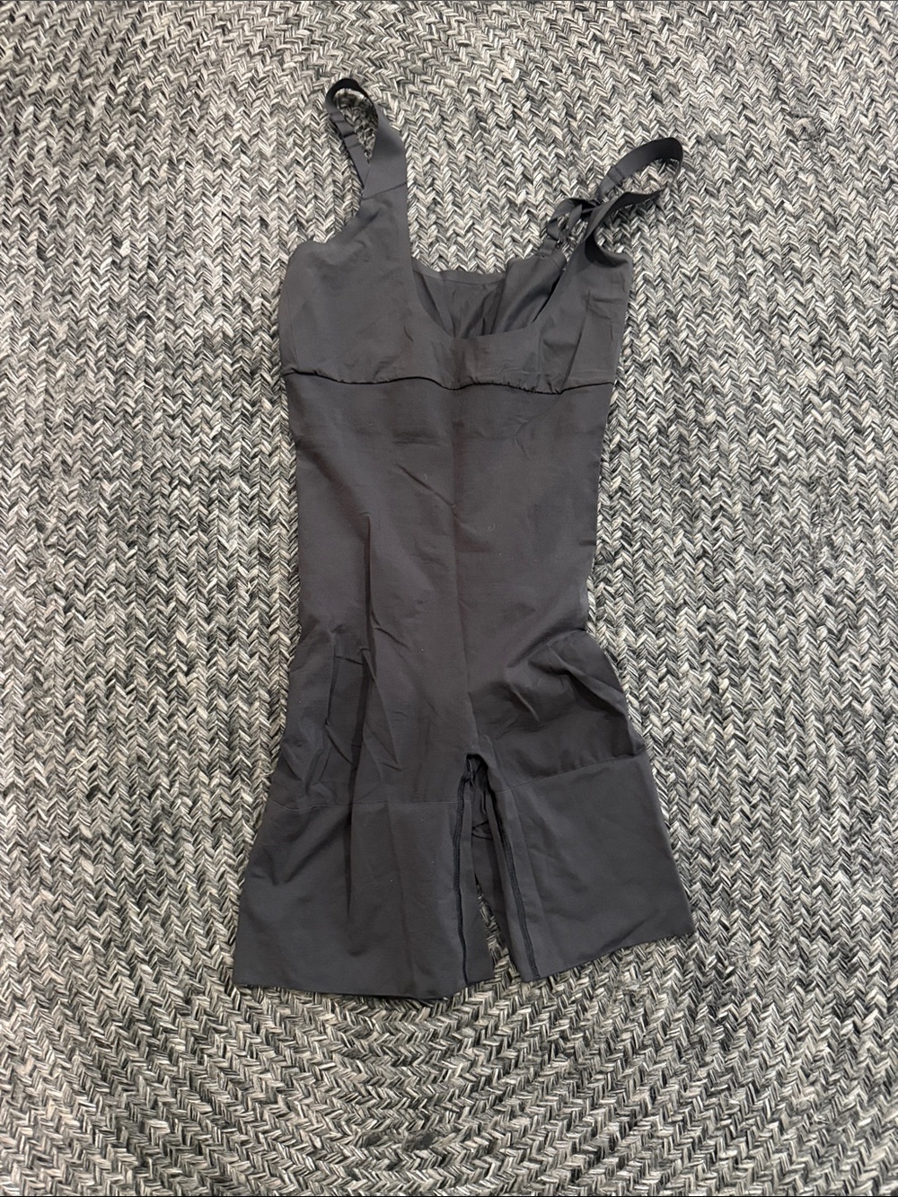 SPANX Kids Black One-Piece Swim Unitard with Short Leg Coverage